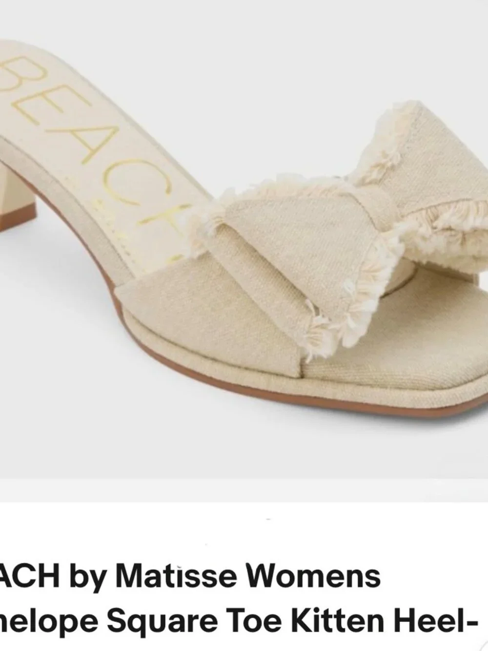Beach by Matisse Penelope kitten heels